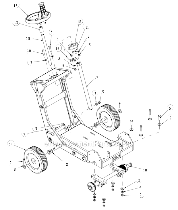 Page D Diagram and Parts List for CX-3 Robin Engine MK Diamond Concrete Saw